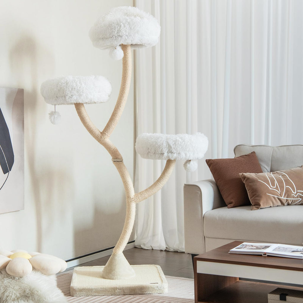 70 Inch Multi-Level Cat Tree with Perches and Scratching Posts K121