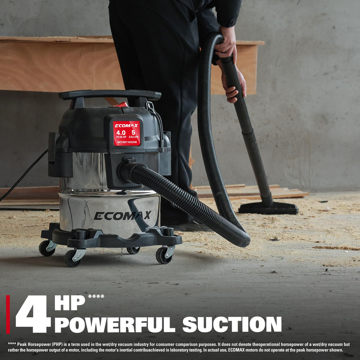 5 Gallon Stainless Steel Wet and Dry Shop Vacuum K161