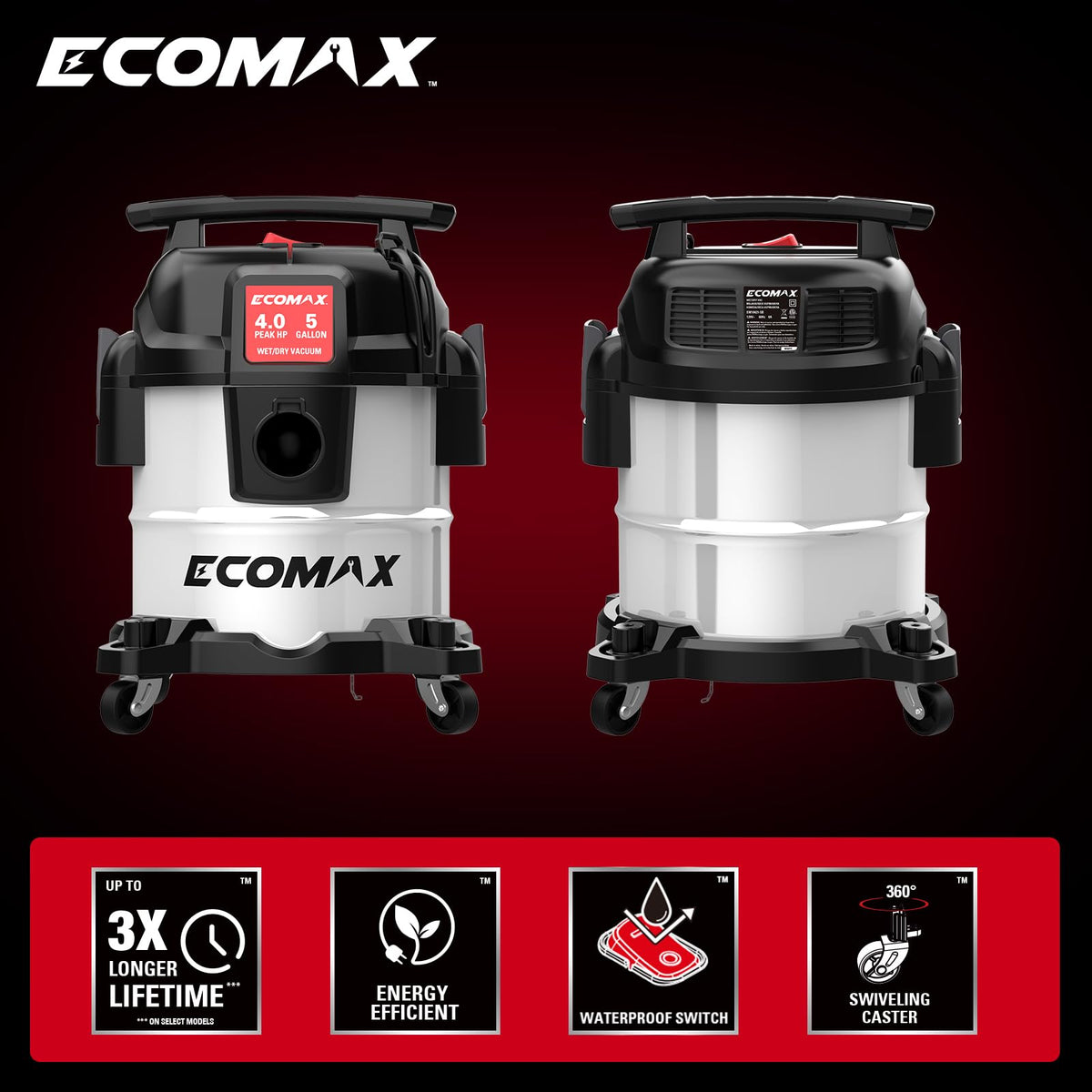 5 Gallon Stainless Steel Wet and Dry Shop Vacuum K161