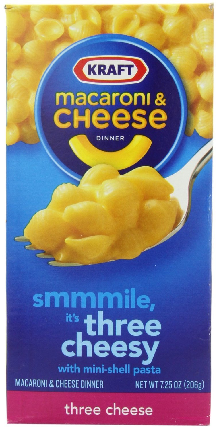 Macaroni and Cheese Dinner Three Cheese 7.25oz Box Pack of 12 F73264