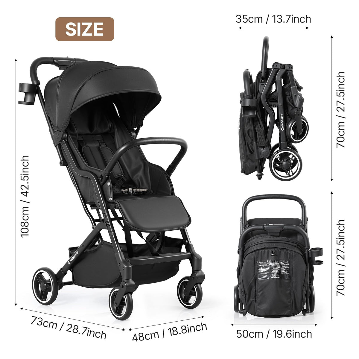 Lightweight Compact Travel Stroller B5822
