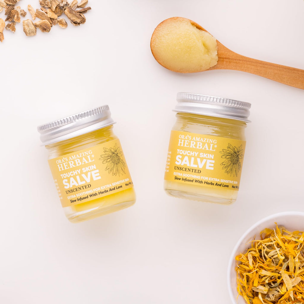 Natural Moisturizing Unscented Calendula Skin Salve, 1 oz 2 Pack W3786