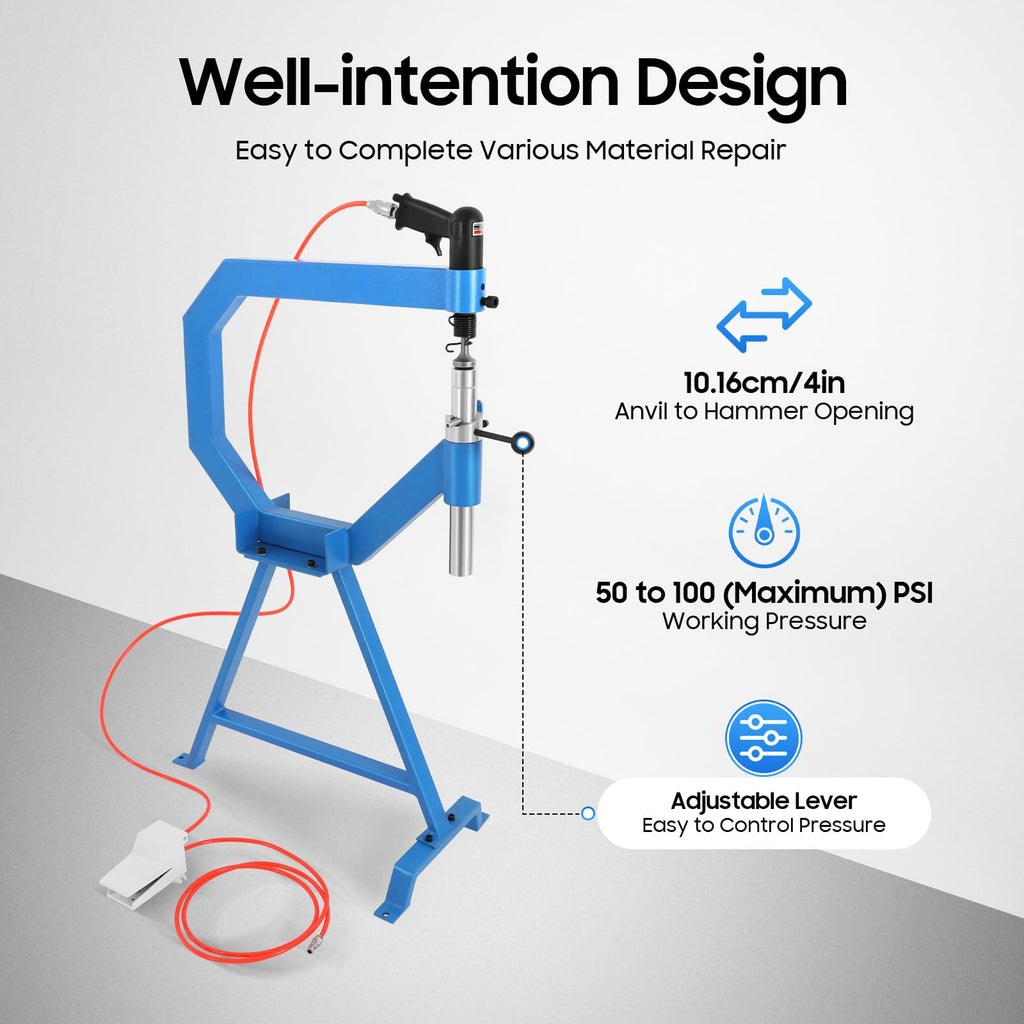 Pneumatic Planishing Hammer with 3 Anvils A42977