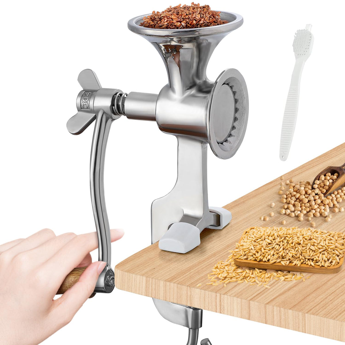 Manual Stainless Steel Grain Mill F491