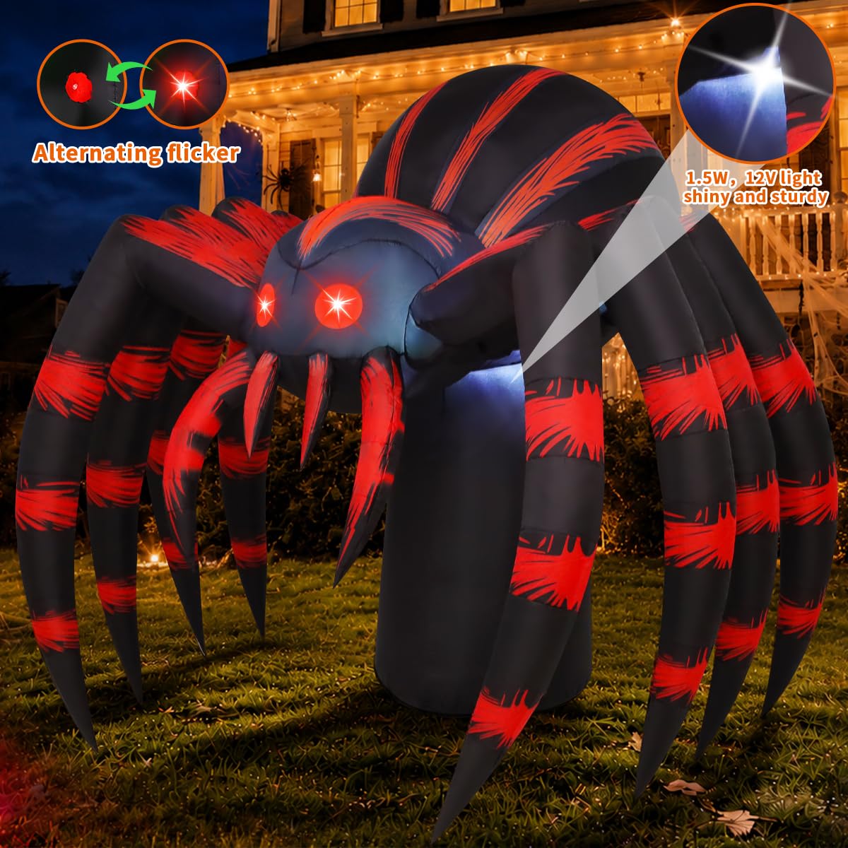 7FT Halloween Inflatables Yard Decor with LEDs A3372