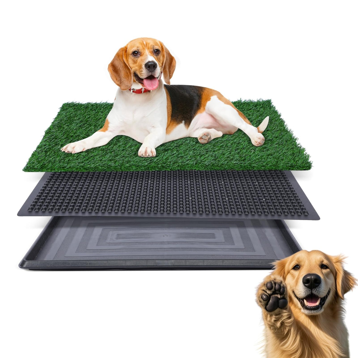 Artificial Grass Dog Potty Pad with Tray 20x30 inch Y610