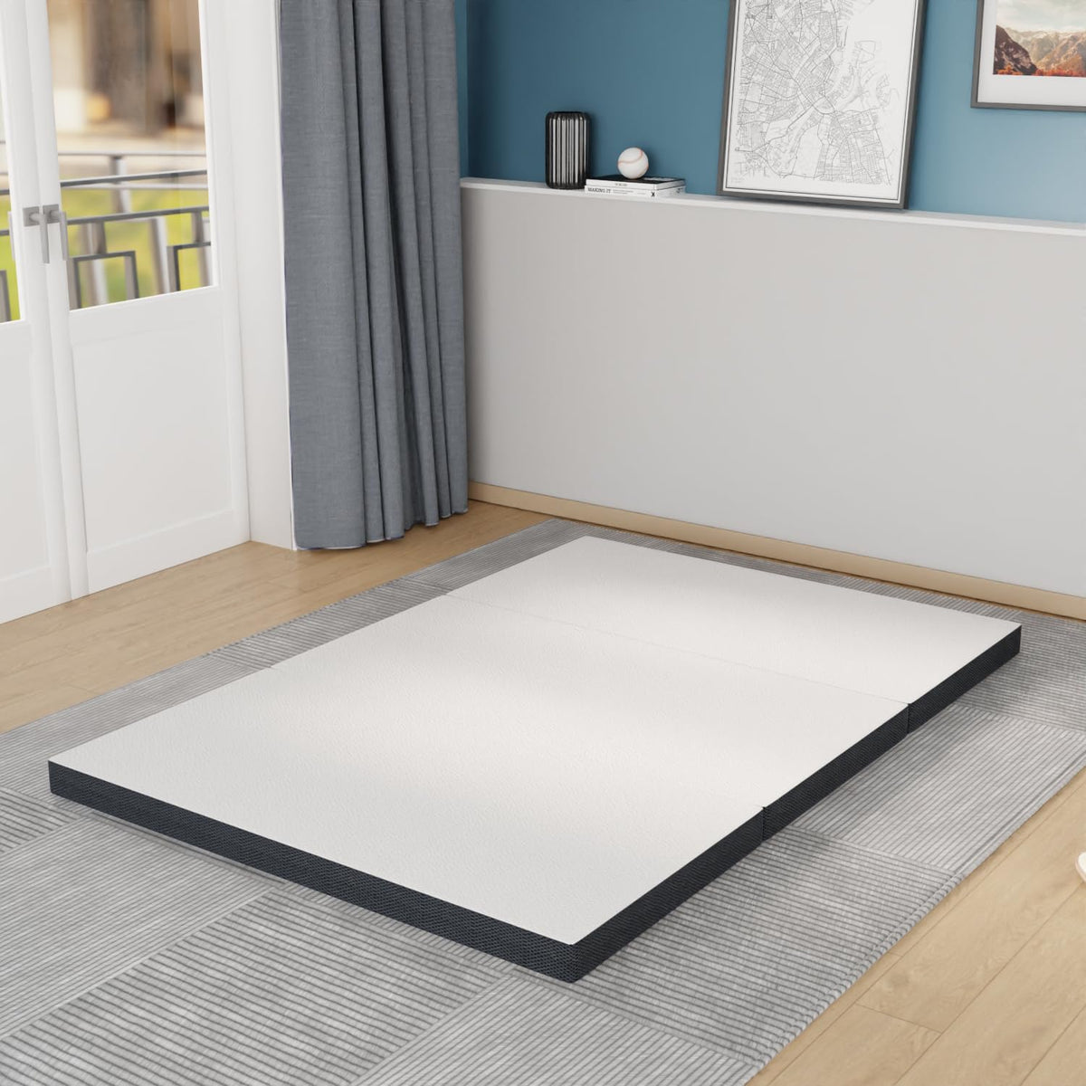 3" Tri Folding Memory Foam Mattress Queen Medium Firm E20163