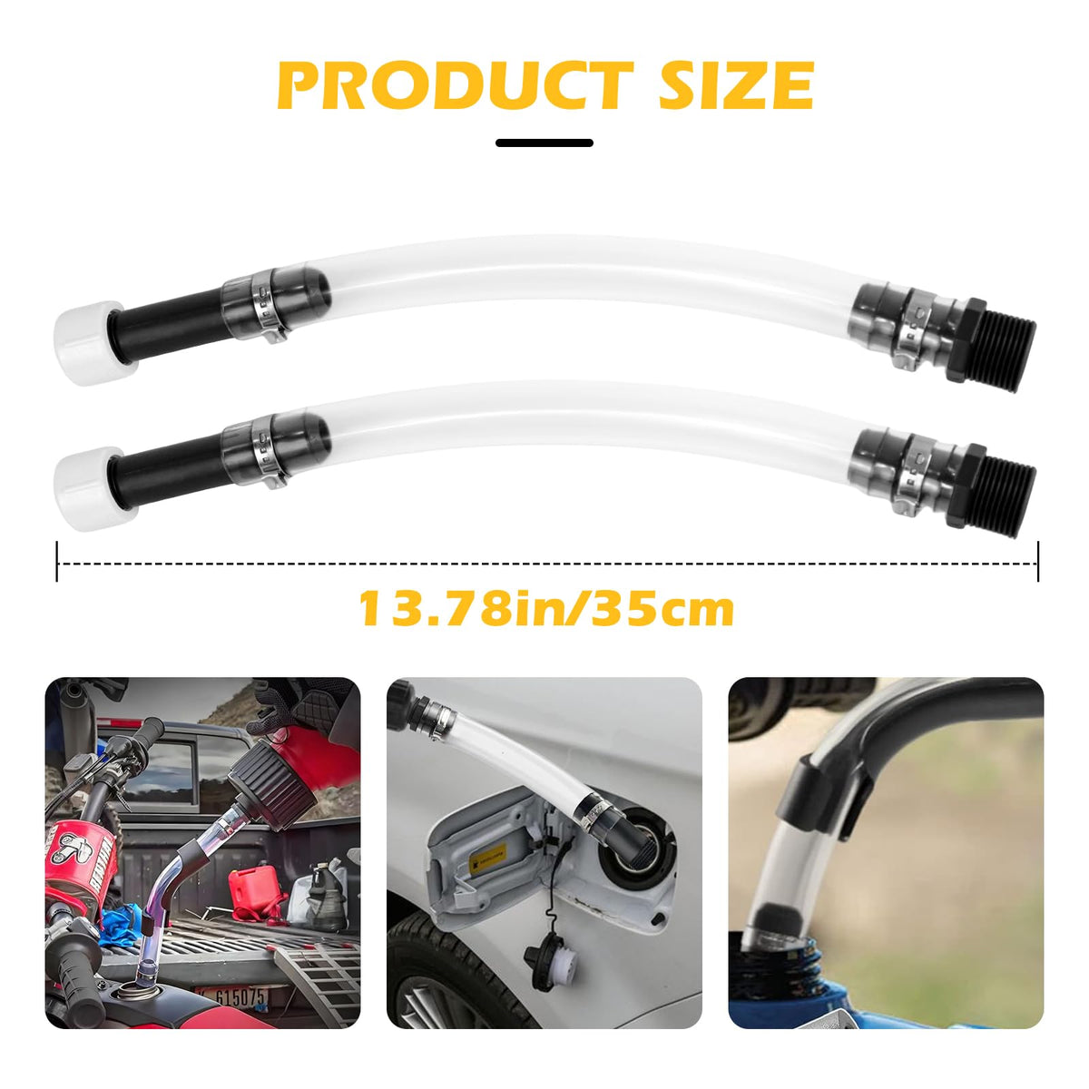 2 PCS Fuel Jug Hose Gas Can Spout Replacement Y618