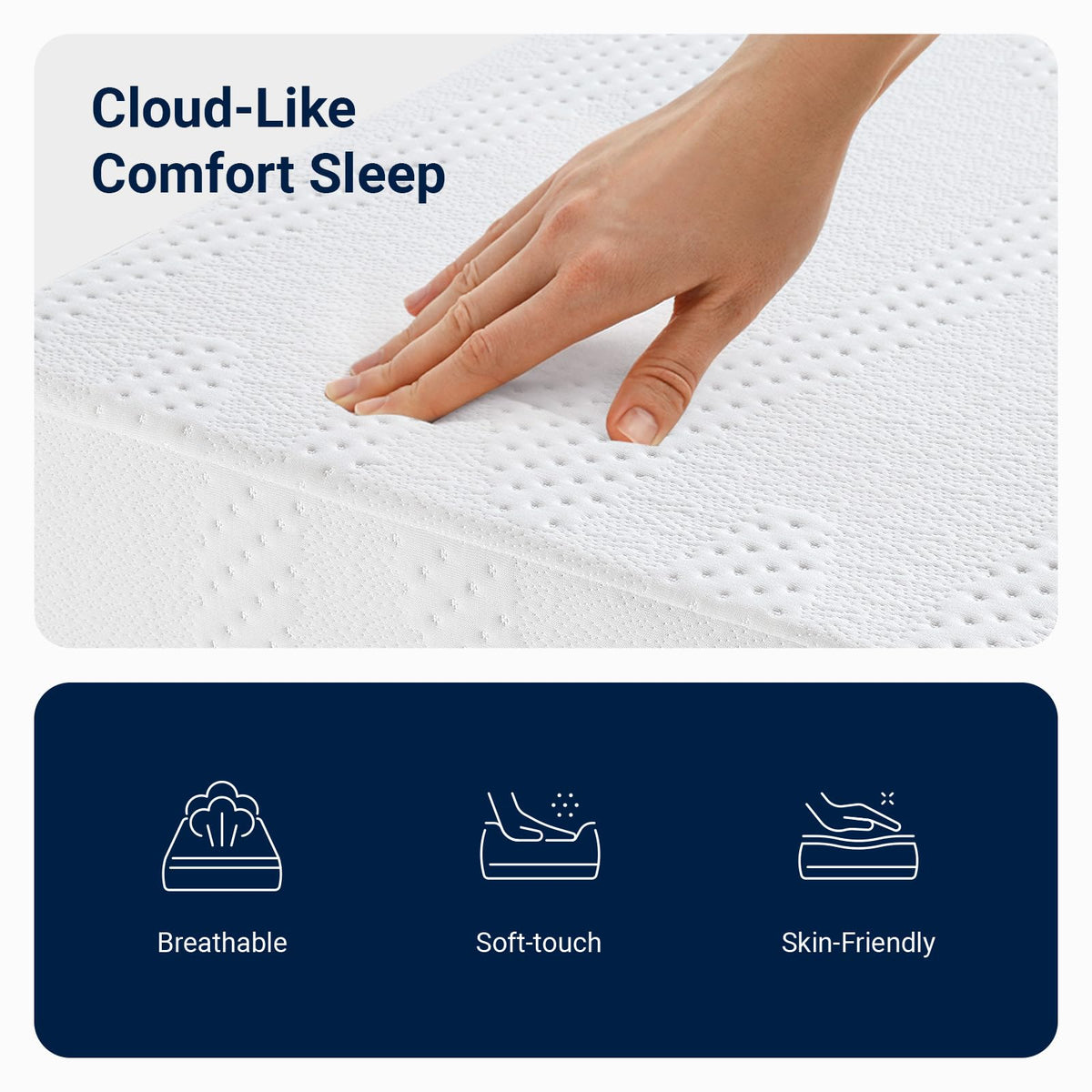 6 Inch Gel Memory Foam Twin Mattress J99296