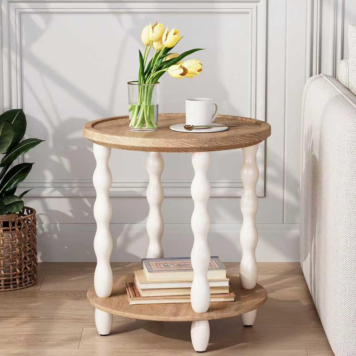 Round 2-Tier Side Table T429596