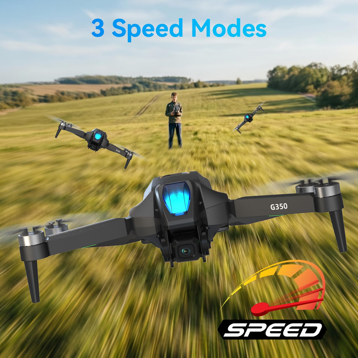 Drone with Camera 4.5" LCD Screen Foldable RC Quadcopter N148