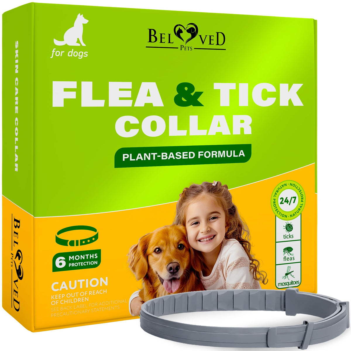 Natural Flea & Tick Collar for Dogs Z920292