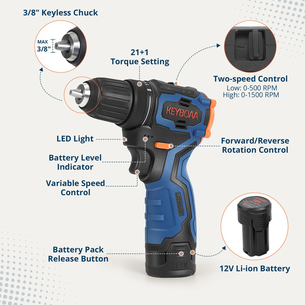 Brushless Cordless Drill Set with 2 Batteries & Charger C698900