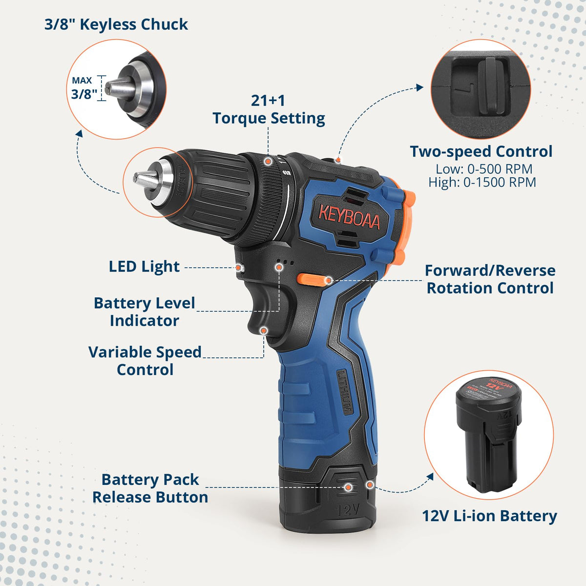 Brushless Cordless Drill Set with 2 Batteries & Charger C698900
