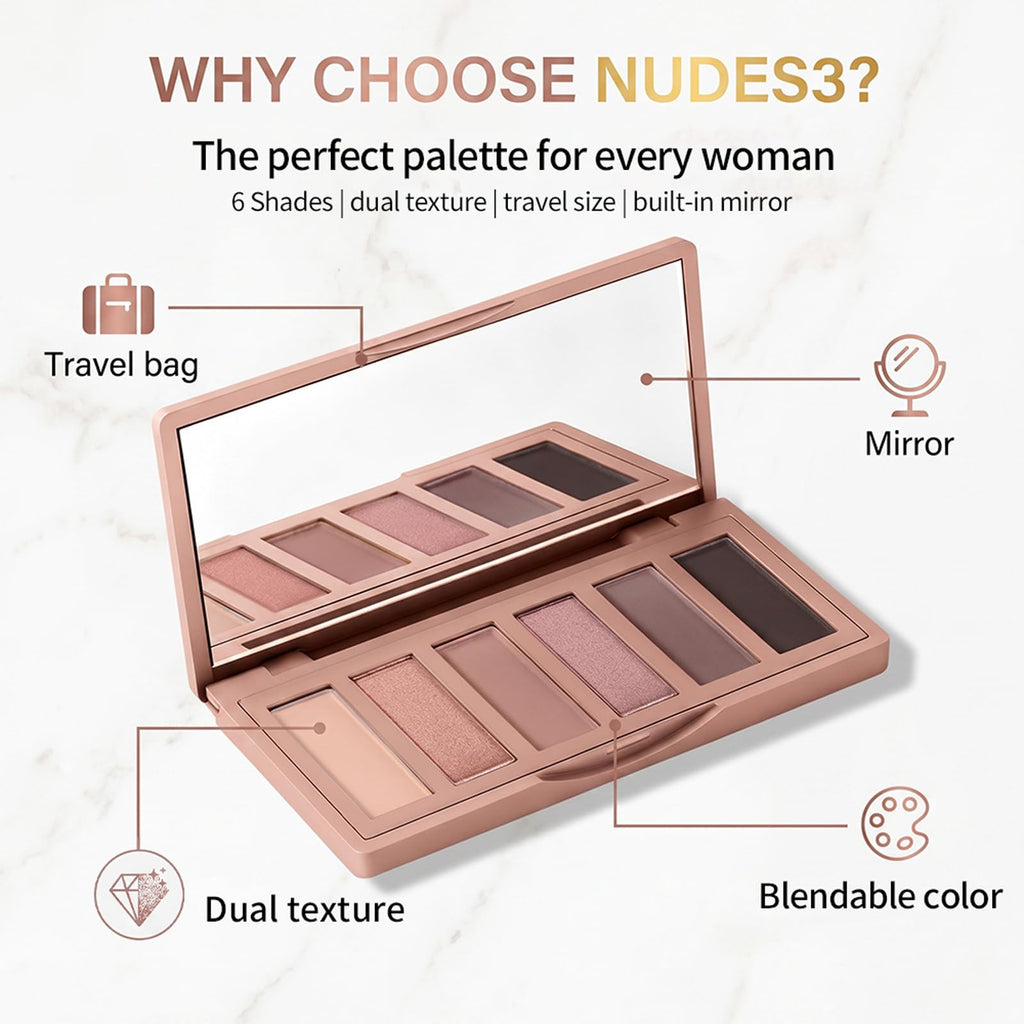 Mini 6 Color Matte & Shimmer Eyeshadow Palette U405408