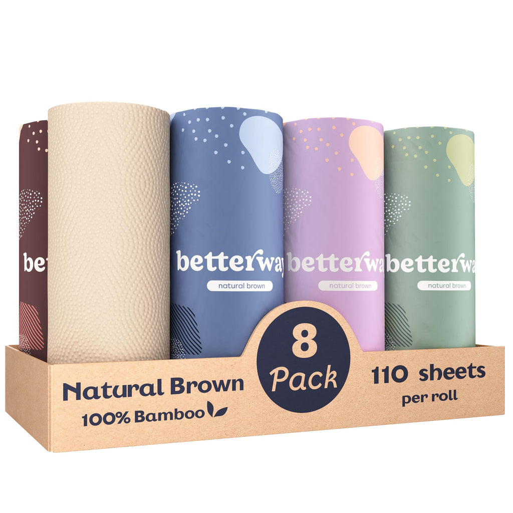 Bamboo Paper Towels 8 Rolls 2 Ply J408