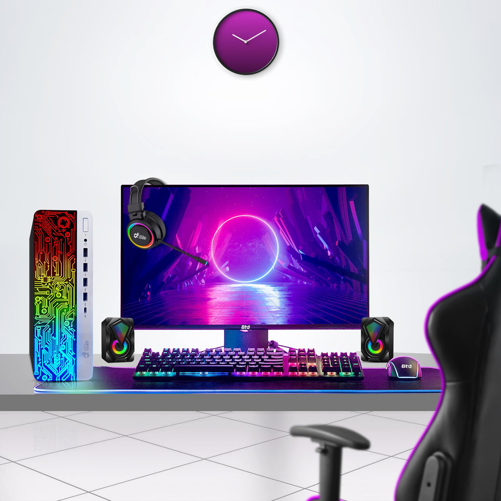 Intel Core i5 16GB DDR4 1TB SSD GT 1030 Gaming Desktop PC with 24 Inch Monitor X651