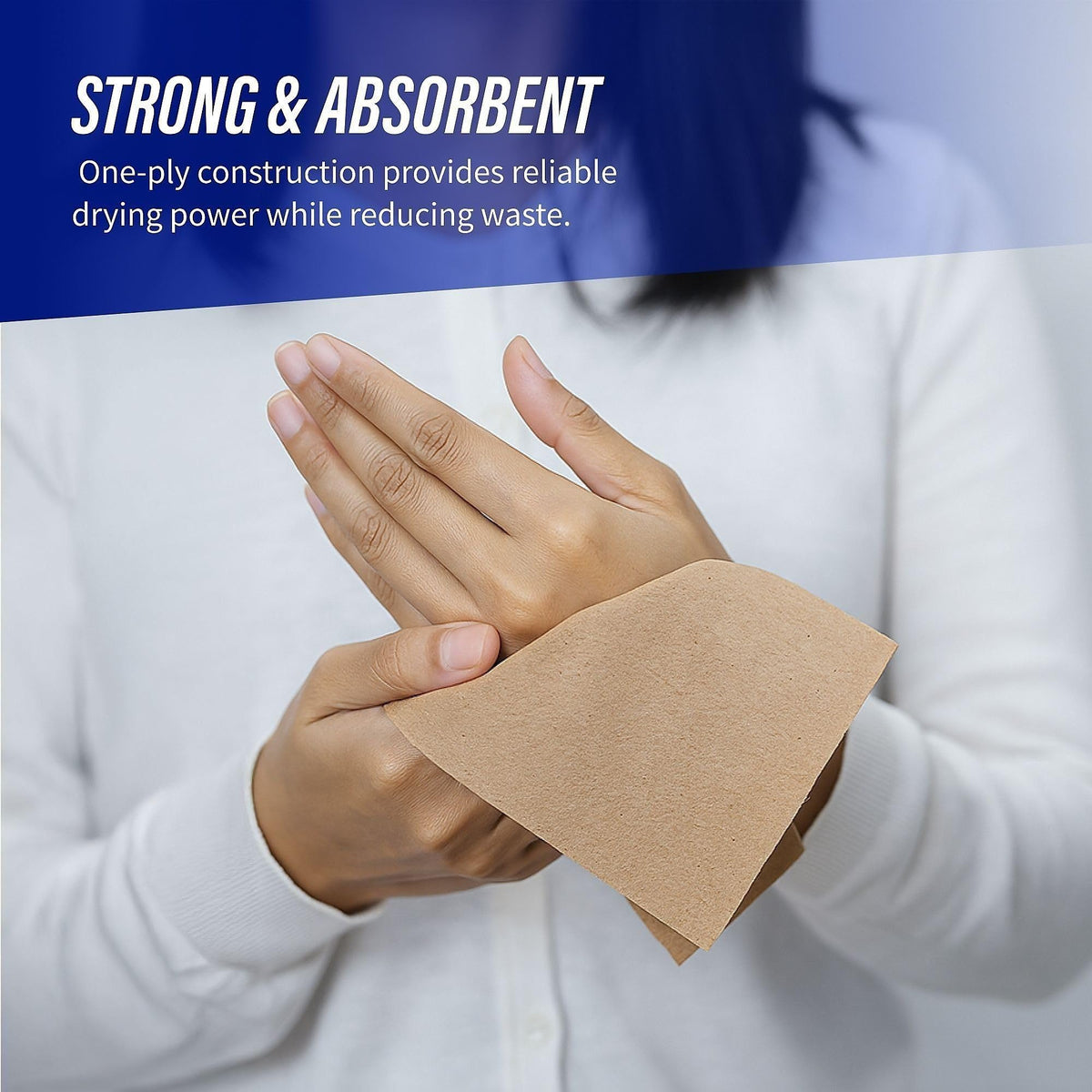 Multifold Paper Hand Towels 1-Ply Kraft 100% Recycled 250 Count 16 Pack O6202