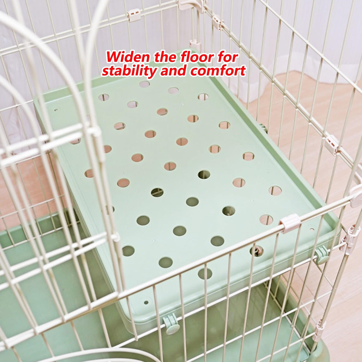 3/4-Tier Wire Cat Cage Playpen Kennel with Hammock D872790