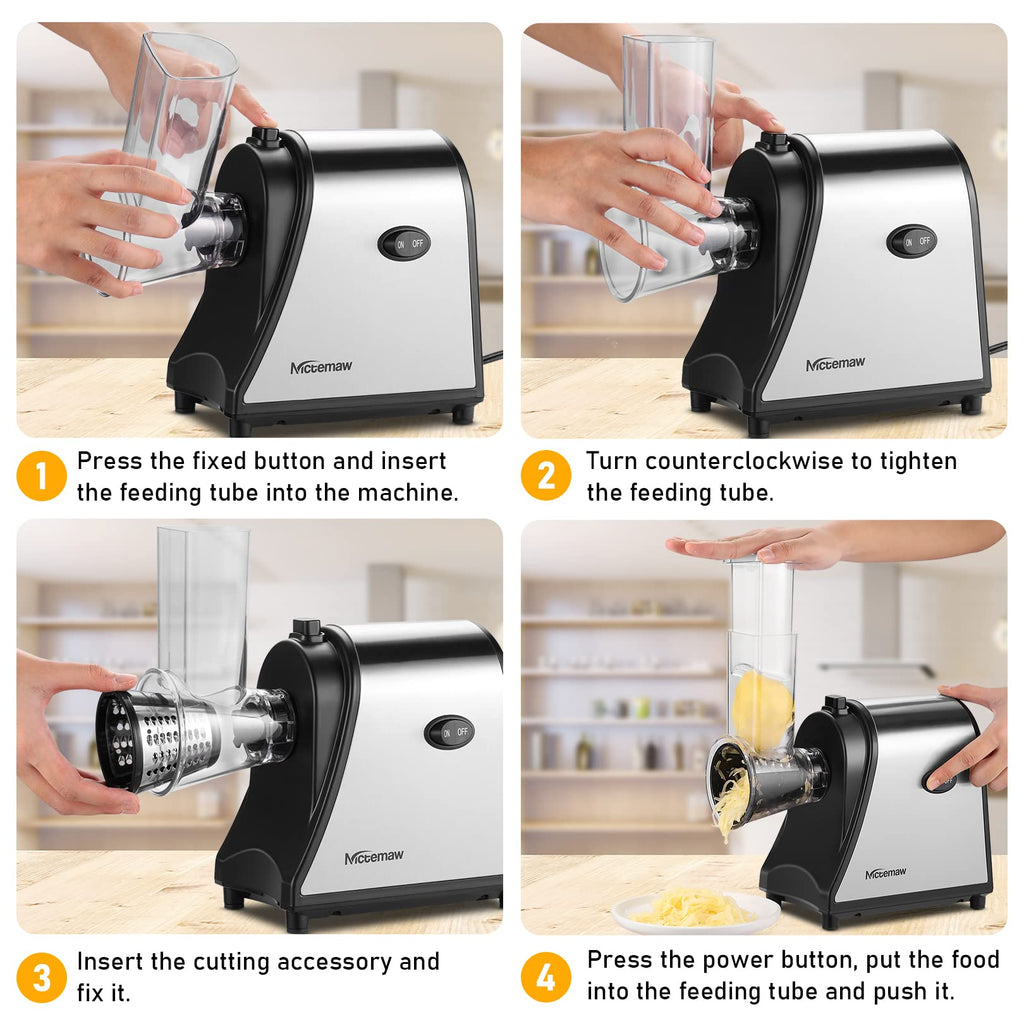 Electric Vegetable Cutter 500 W with 5 Cutting Drums B86880