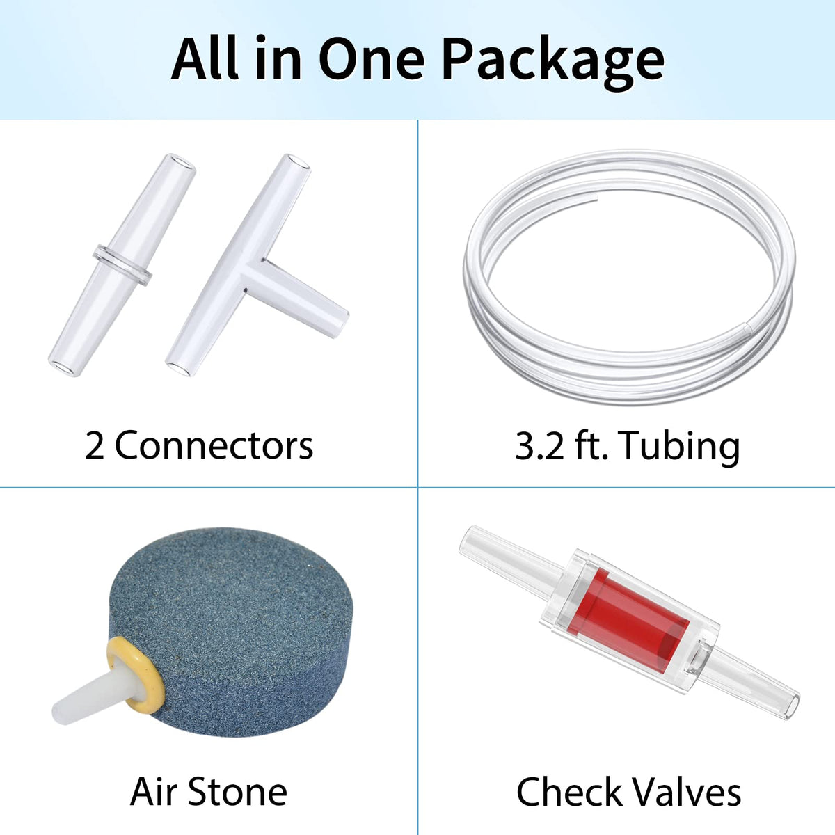Aquarium Air Pump Dual Outlet Fish Tank Aerator G624965