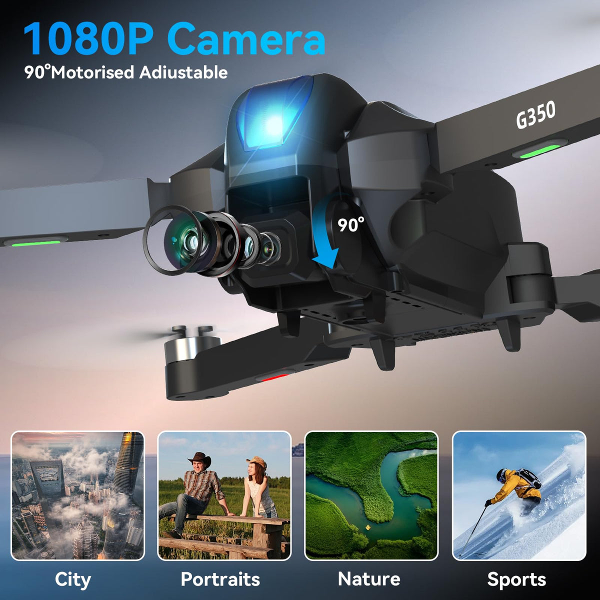 Drone with Camera 4.5" LCD Screen Foldable RC Quadcopter N148