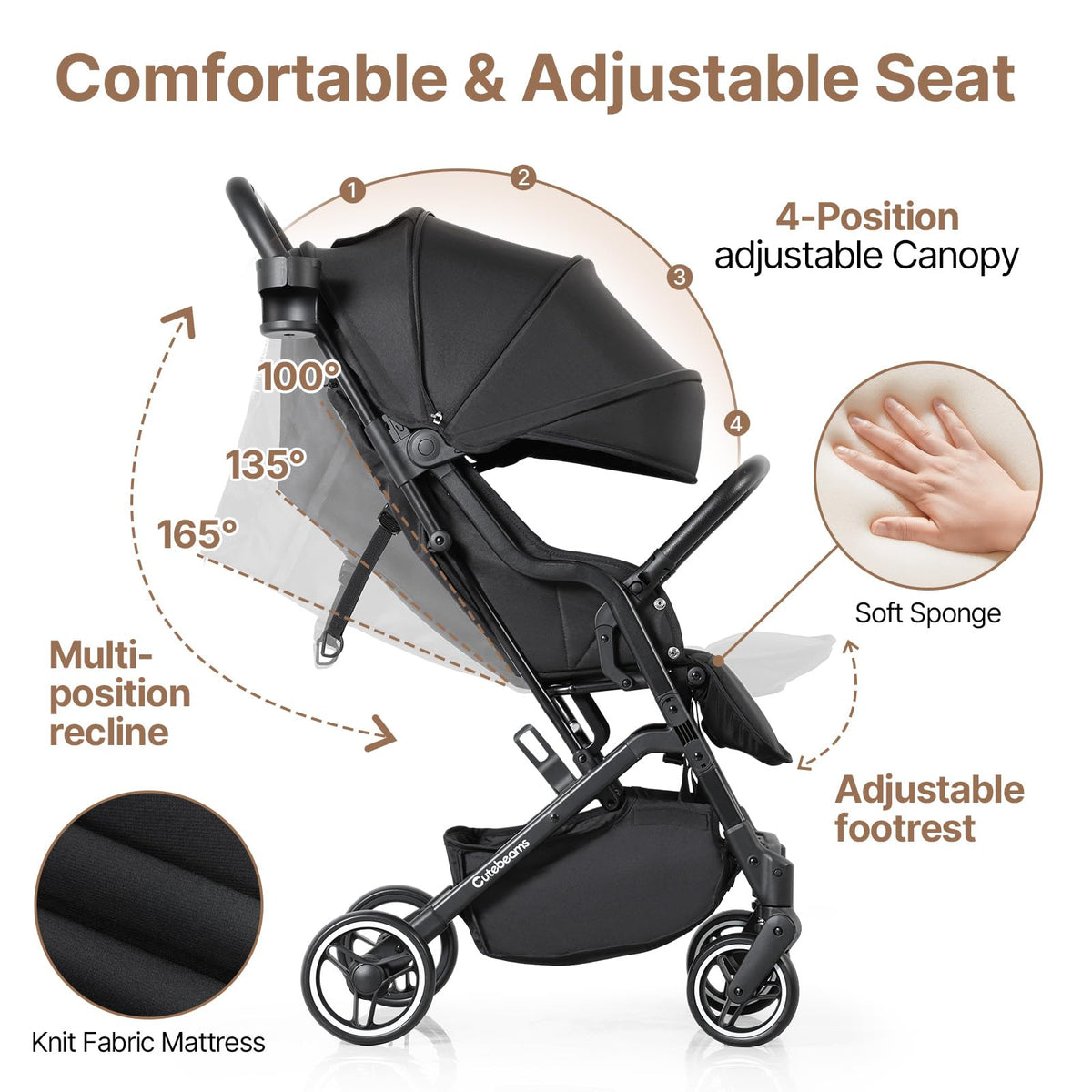 Lightweight Compact Travel Stroller B5822