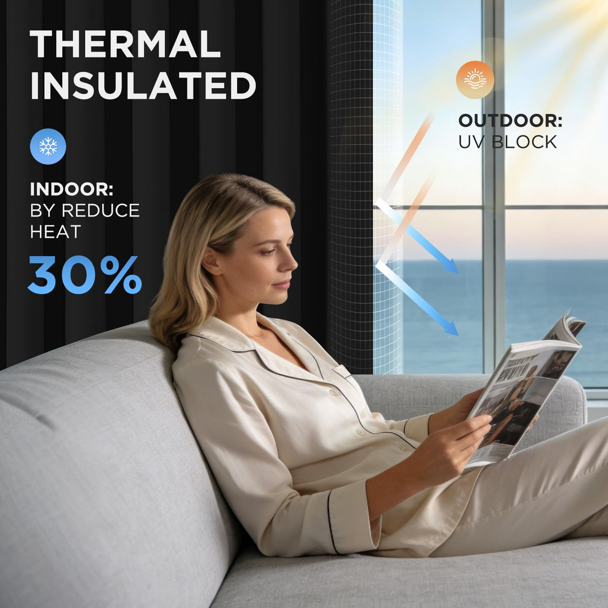 Blackout Patio Sliding Door Curtains G690