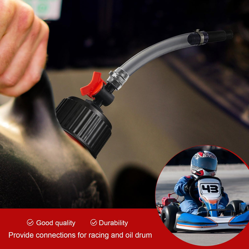 4 Pcs Fuel Jug Cap Replacement with Hose Kit G78689