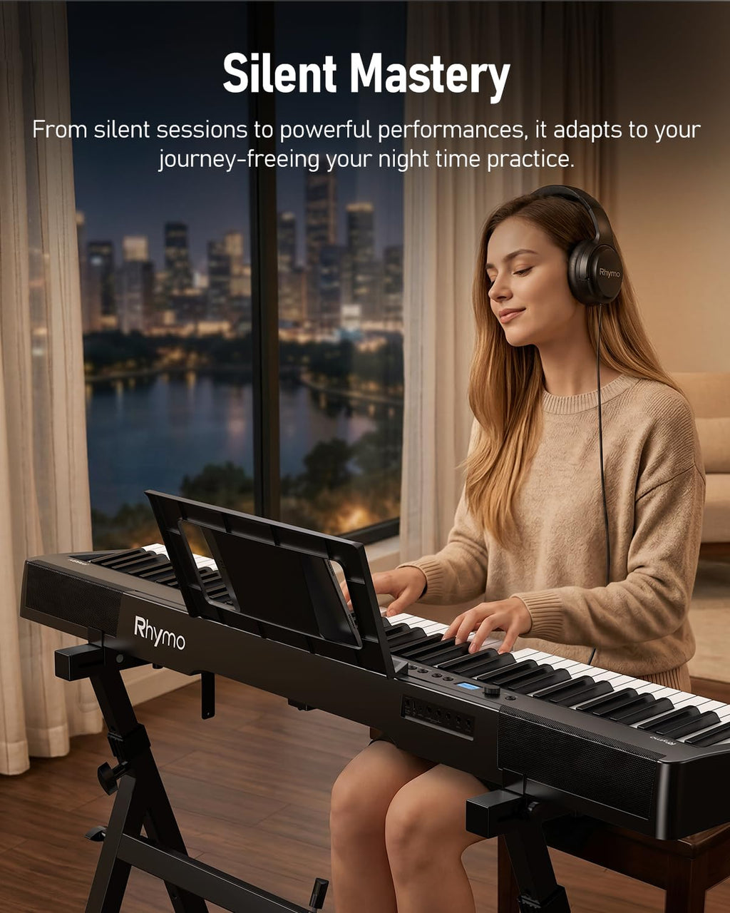Folding 88-Key Weighted Digital Piano P1605
