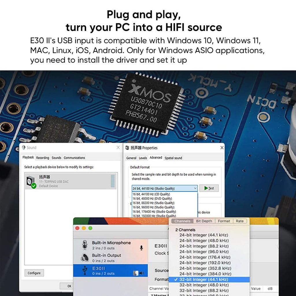 Digital to Analog Audio Converter USB DAC N498