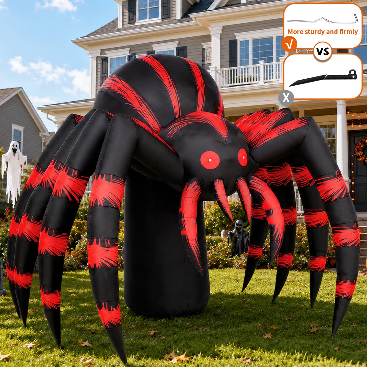 7FT Halloween Inflatables Yard Decor with LEDs A3372