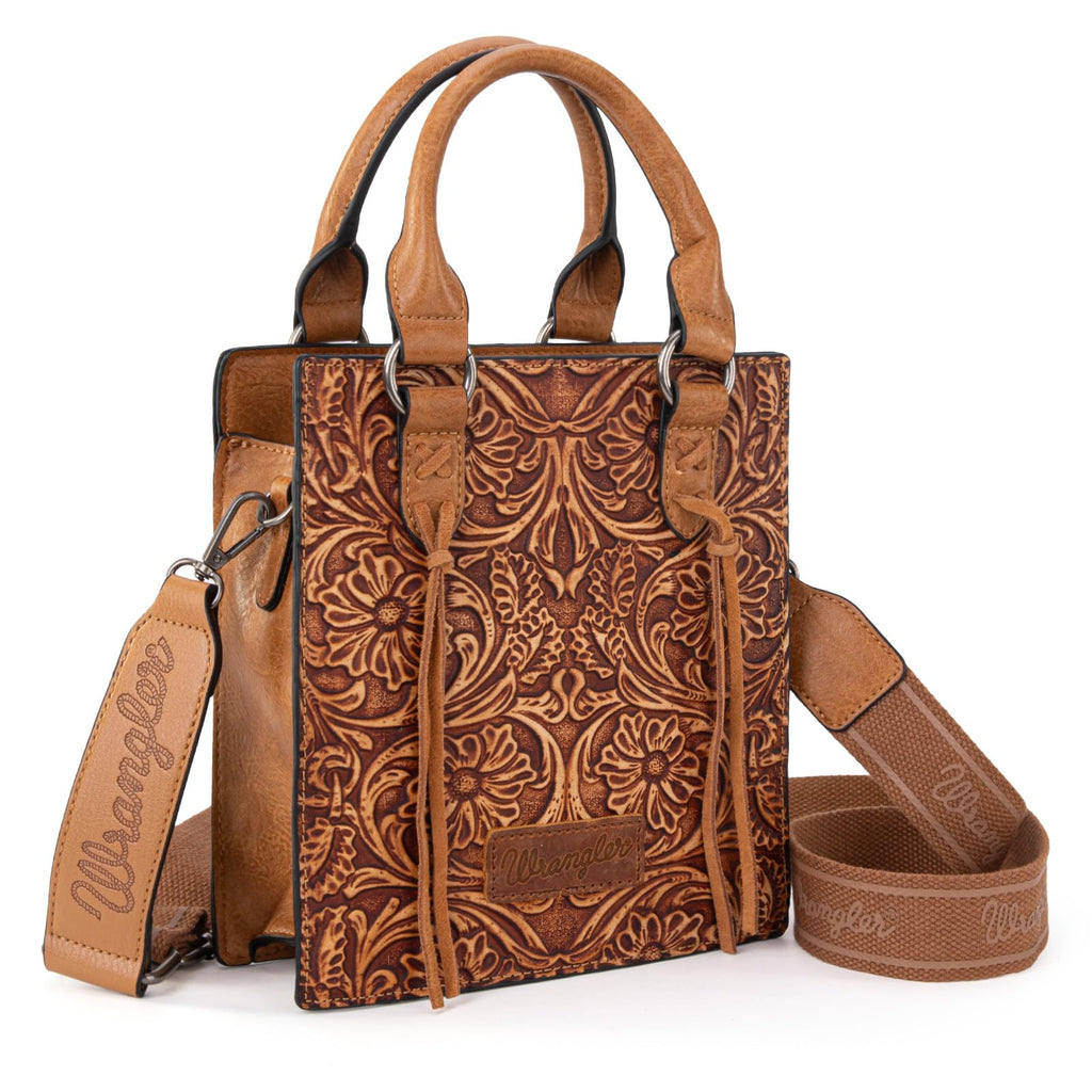 Embossed Fringe Crossbody Purse P517587
