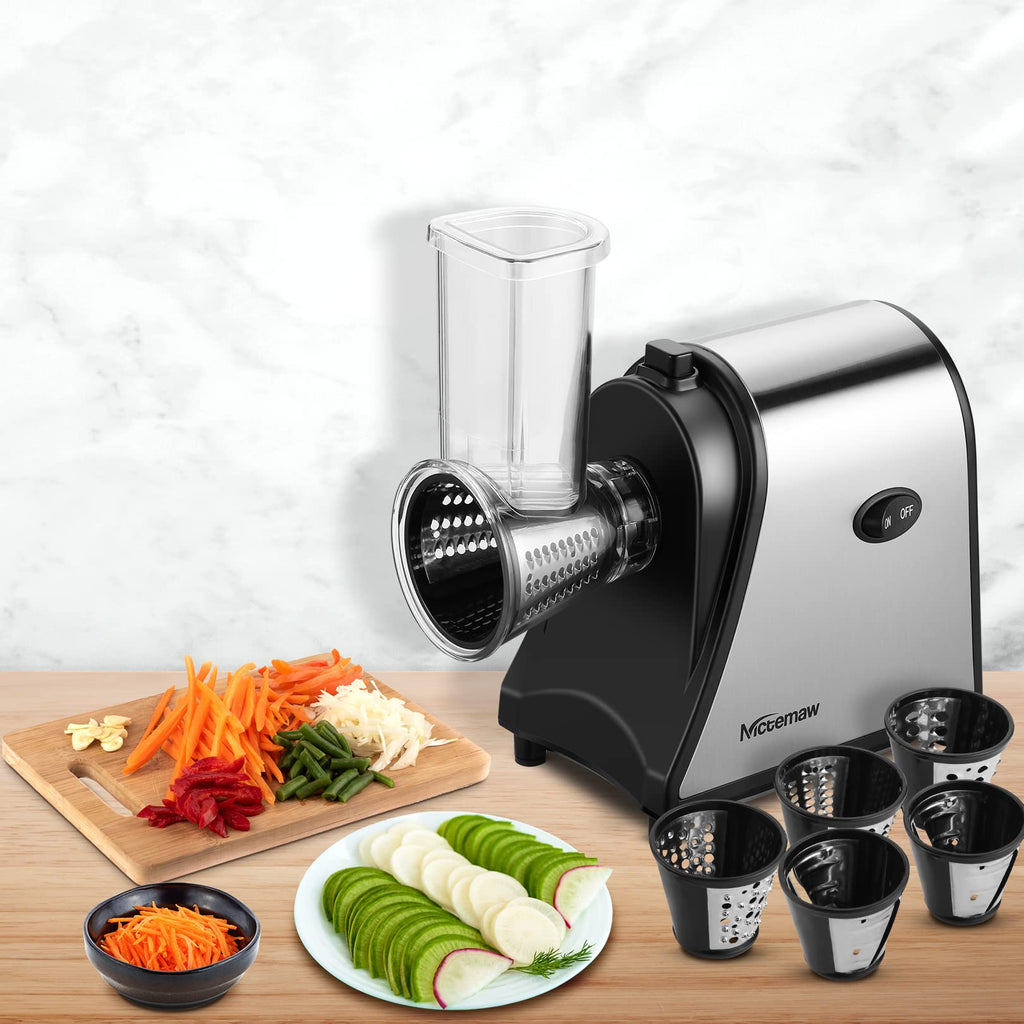 Electric Vegetable Cutter 500 W with 5 Cutting Drums B86880