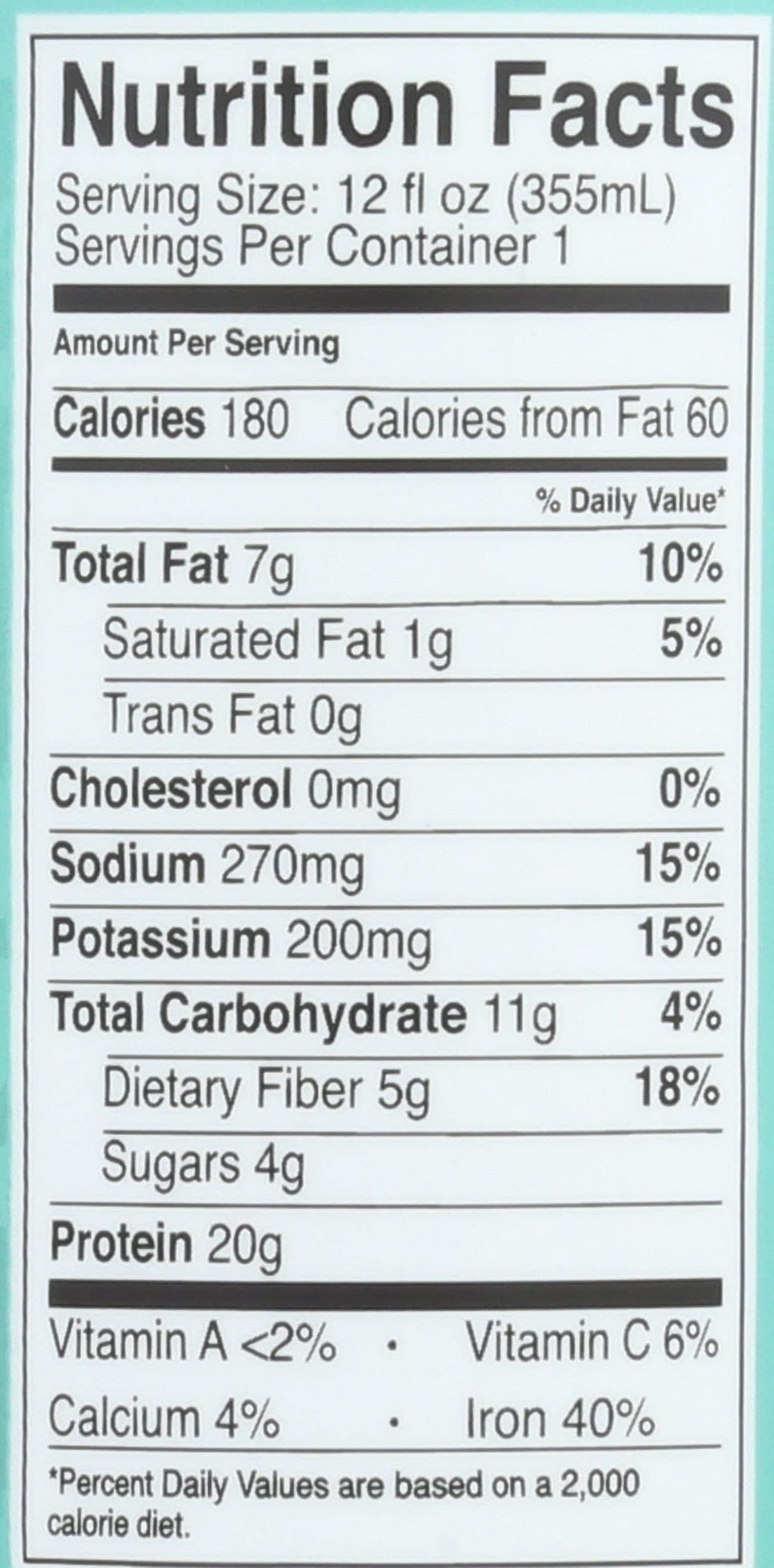 Dark Chocolate Plant Based Protein Shake C99507