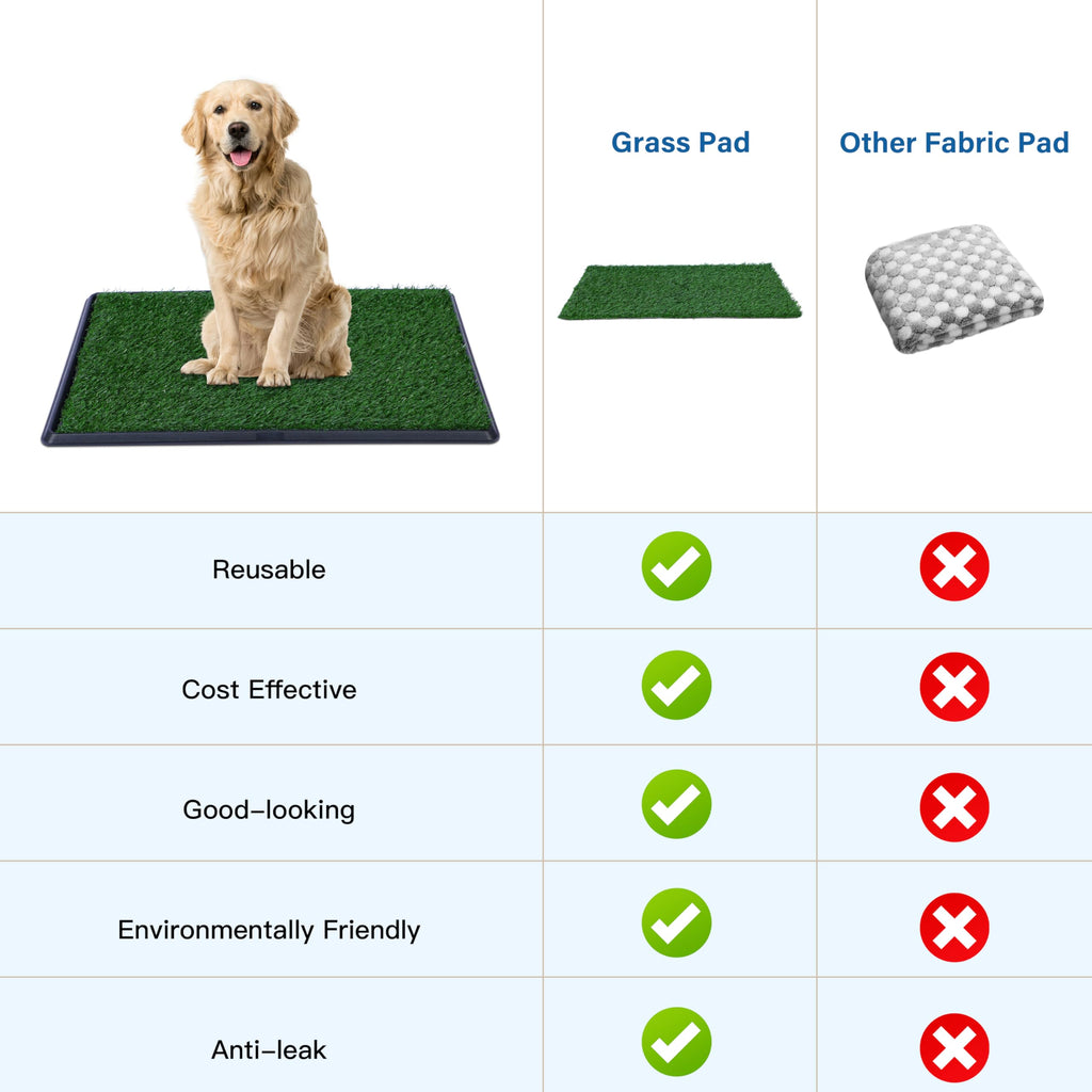 Artificial Grass Dog Potty Pad with Tray 20x30 inch Y610