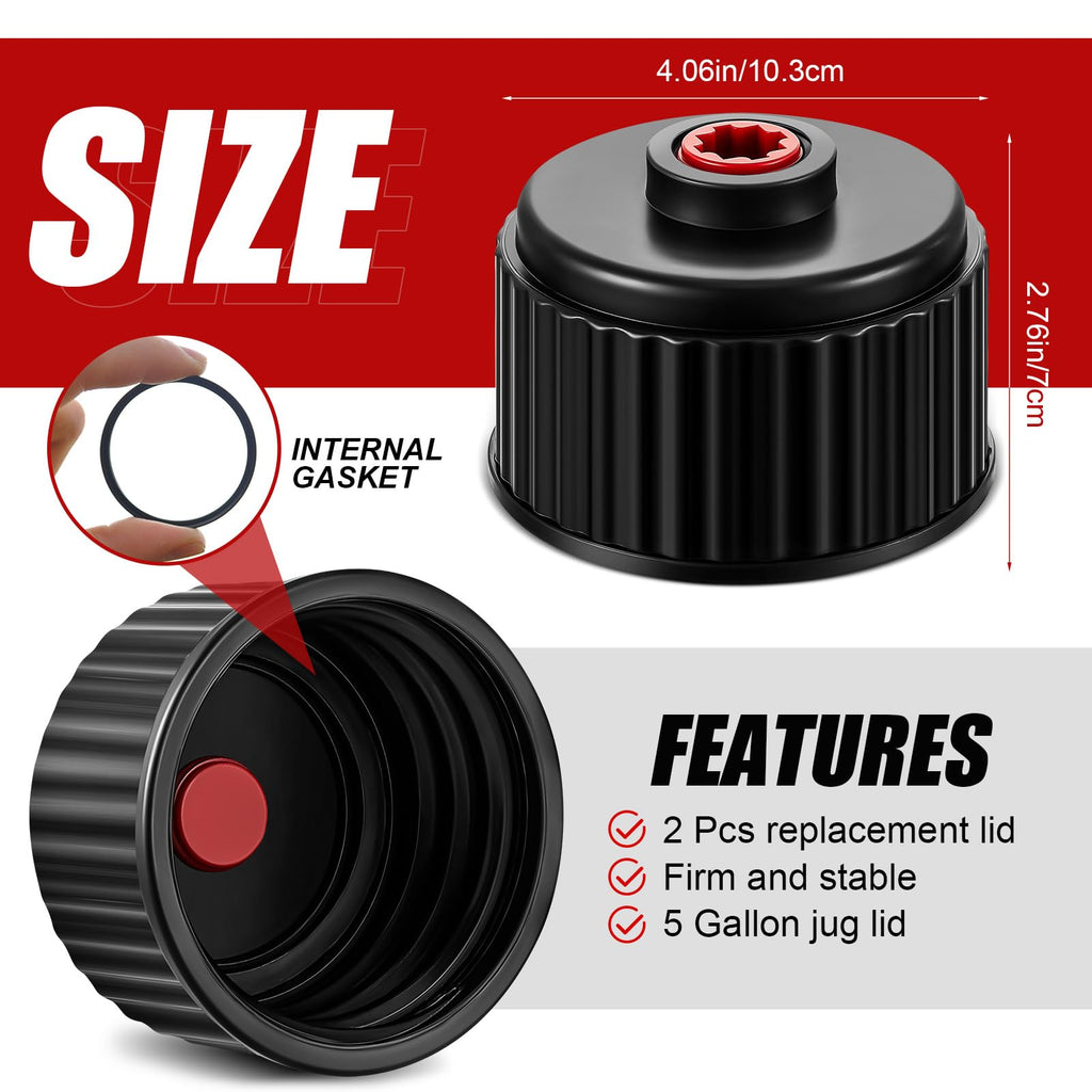 4 Pcs Fuel Jug Cap Replacement with Hose Kit G78689