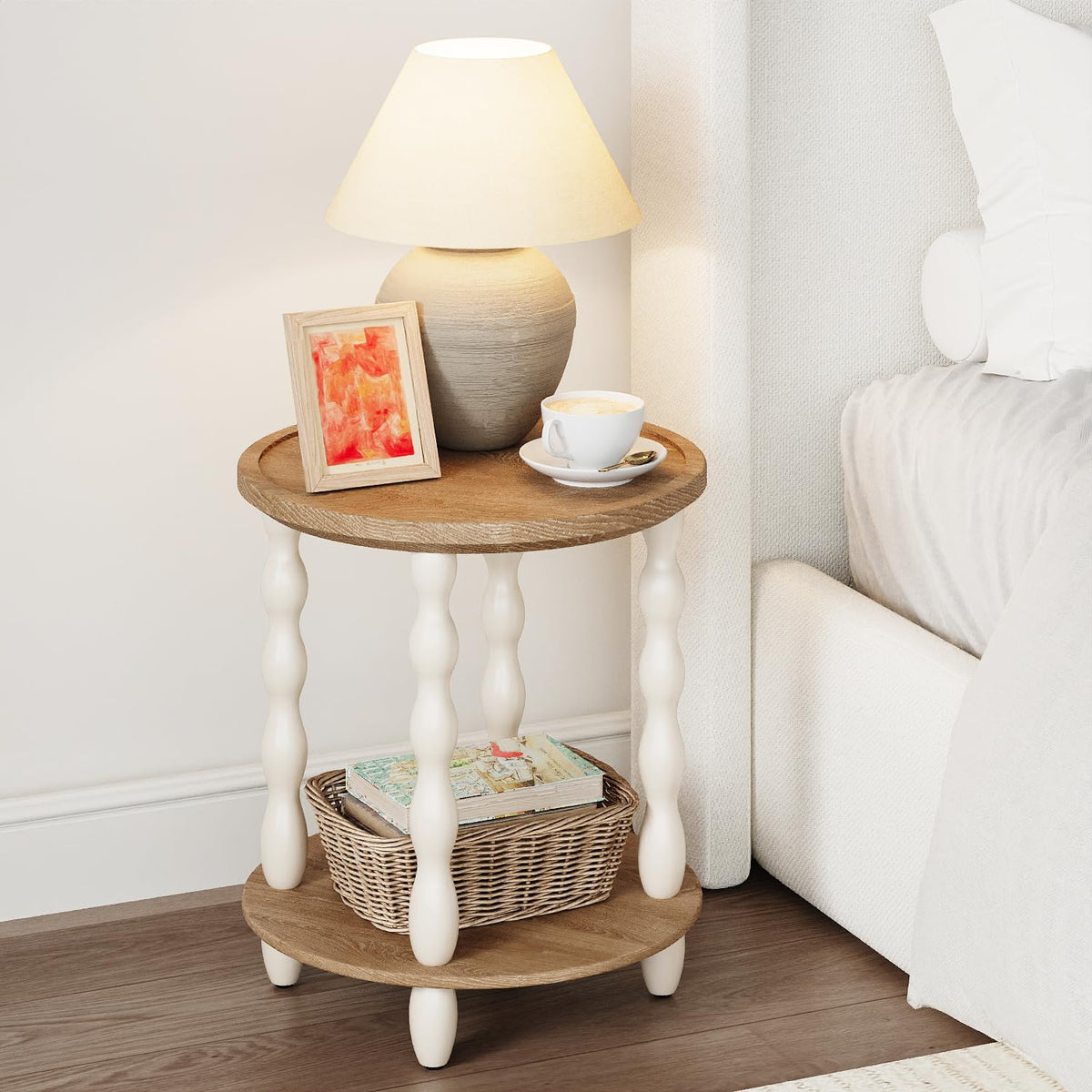 Round 2-Tier Side Table T429596
