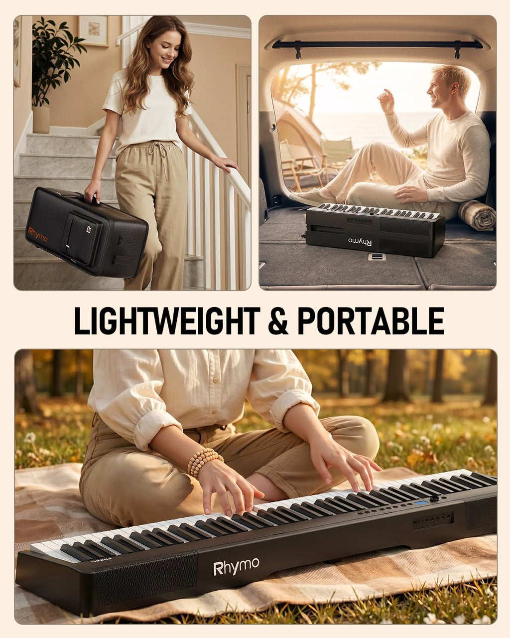 Folding 88-Key Weighted Digital Piano P1605