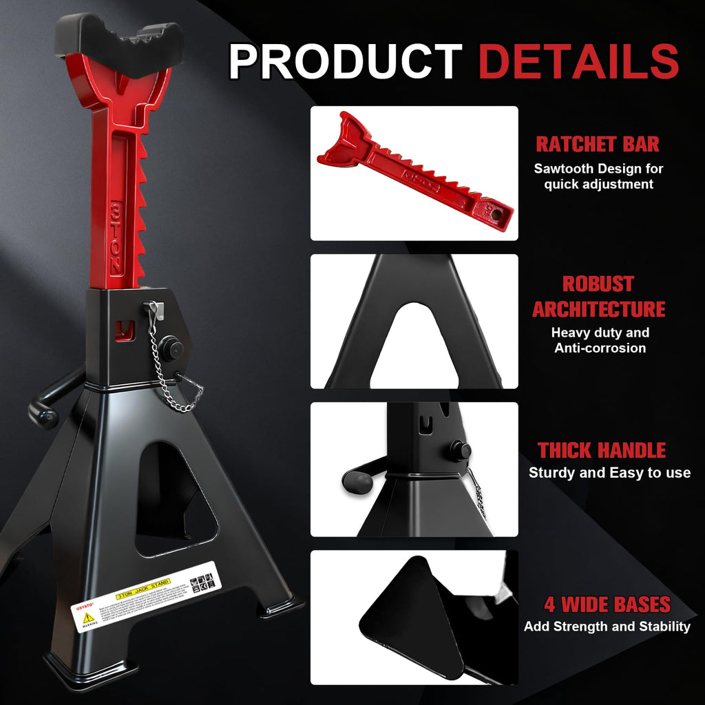 3 Ton Heavy Duty Car Jack Stands with Double Locking L71861