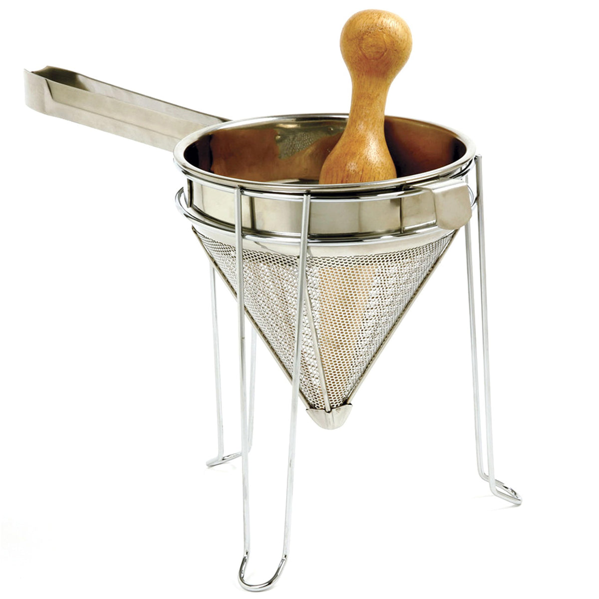 Stainless Steel Chinois with Stand and Pestle Set E418088