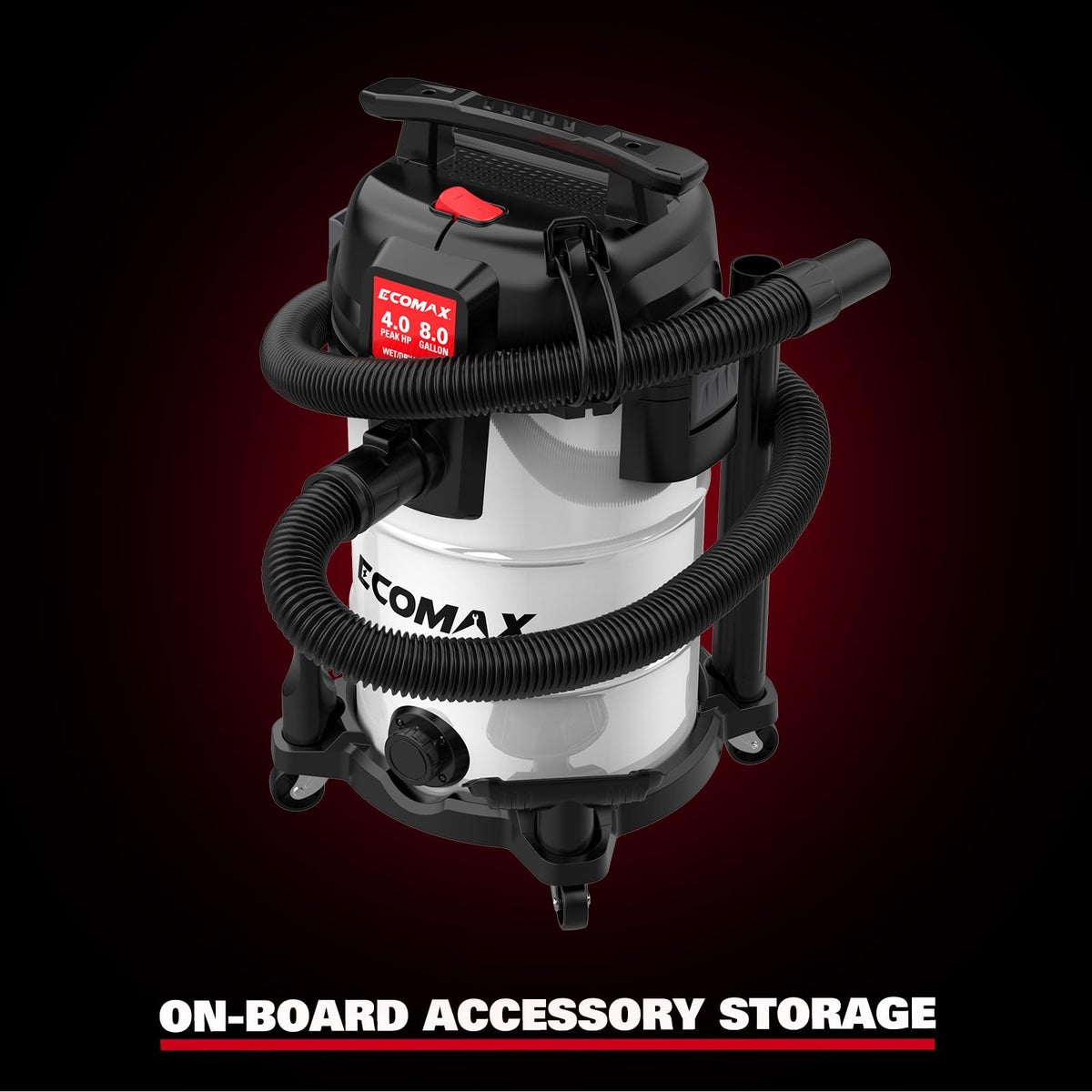 8 Gallon Stainless Steel Wet and Dry Shop Vacuum Y657863
