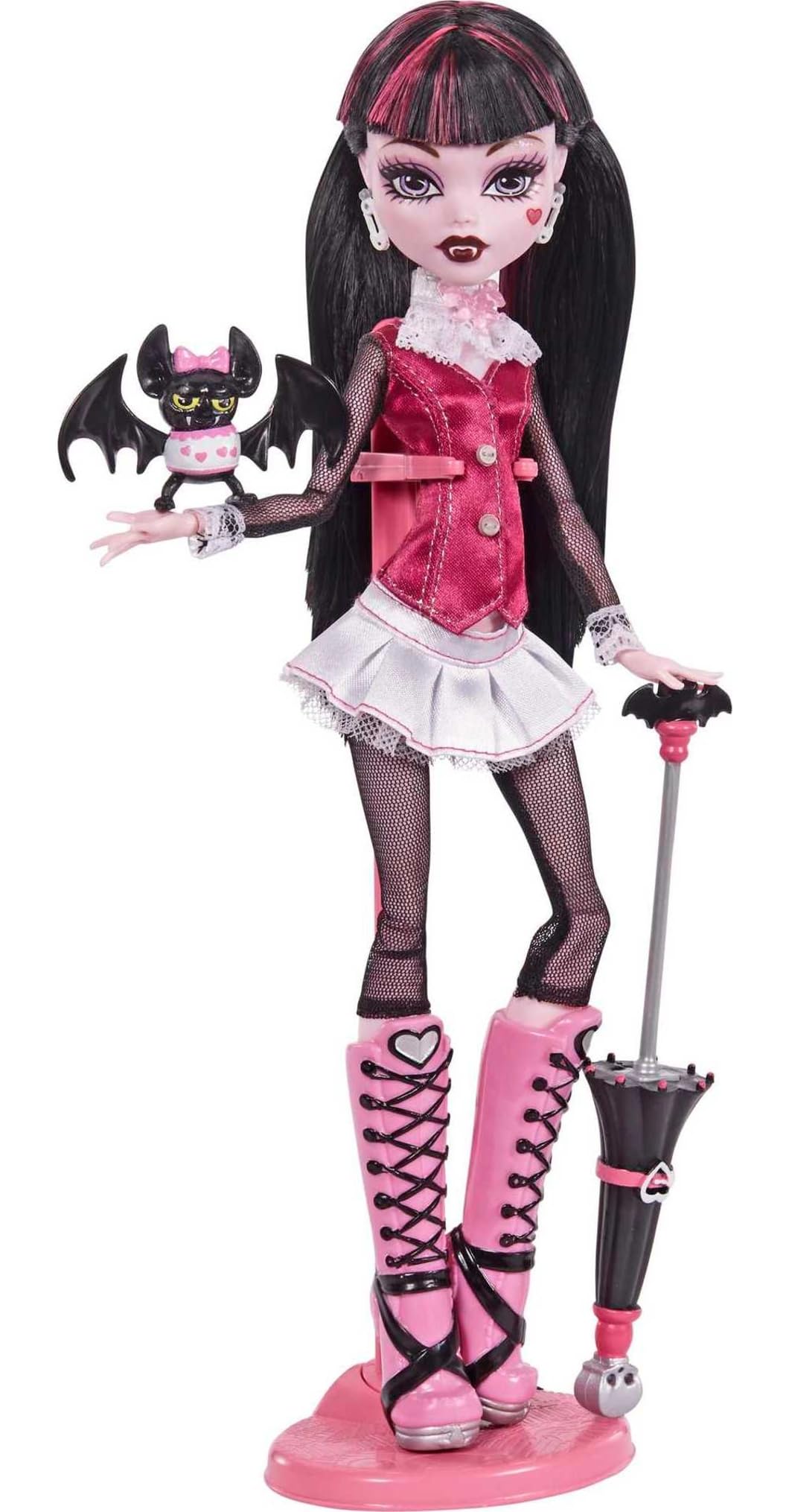 Monster High Draculaura Reproduction Doll with Pet, Display Stand & Accessories U69635