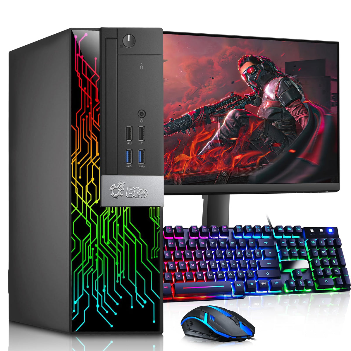 RGB Gaming Desktop PC Intel Core i5 RX 550 4GB GDDR5 Z7445