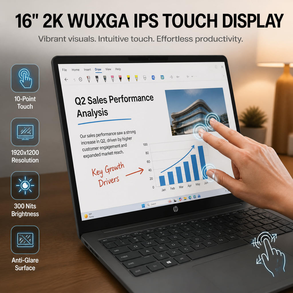 16 Touchscreen Laptop Intel 12 Core Ultra 5 K38074