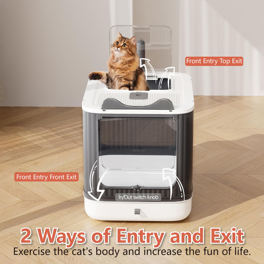 Covered Cat Litter Box with Lid V89235