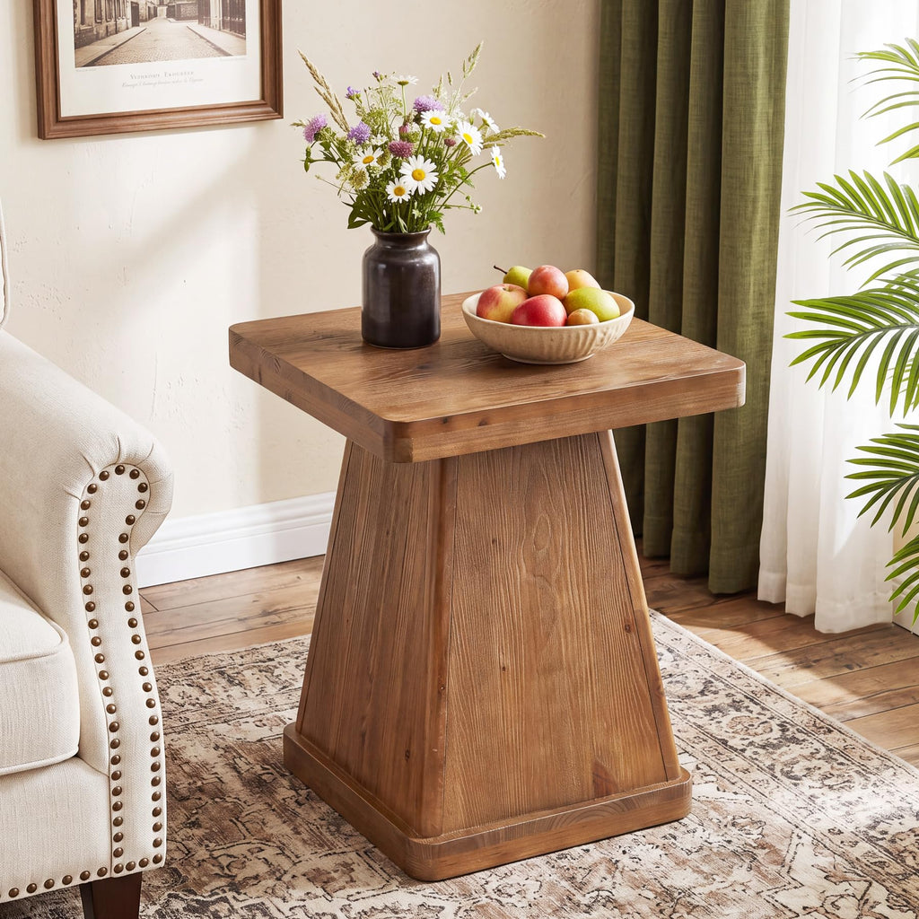 Solid Wood Side Table Set of 2 X9500