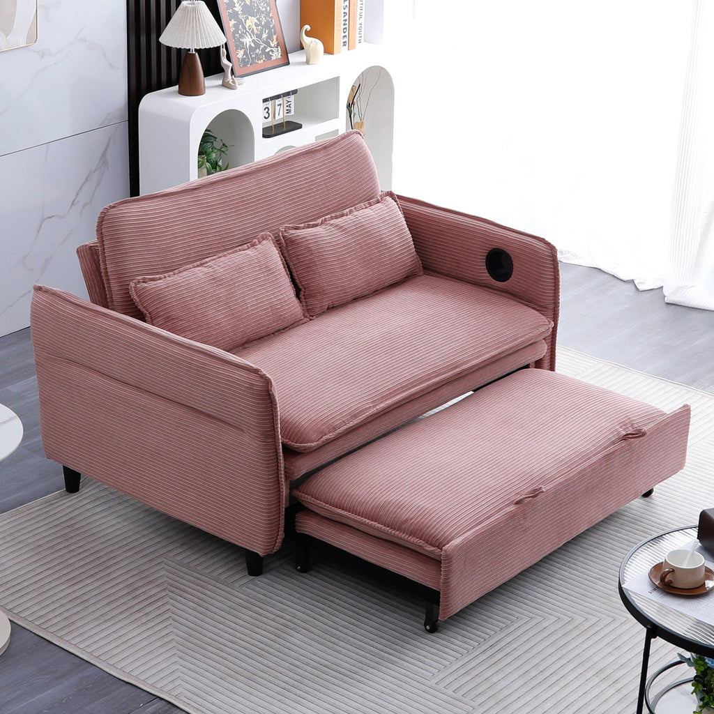 Pink Convertible Sleeper Sofa Bed D853388