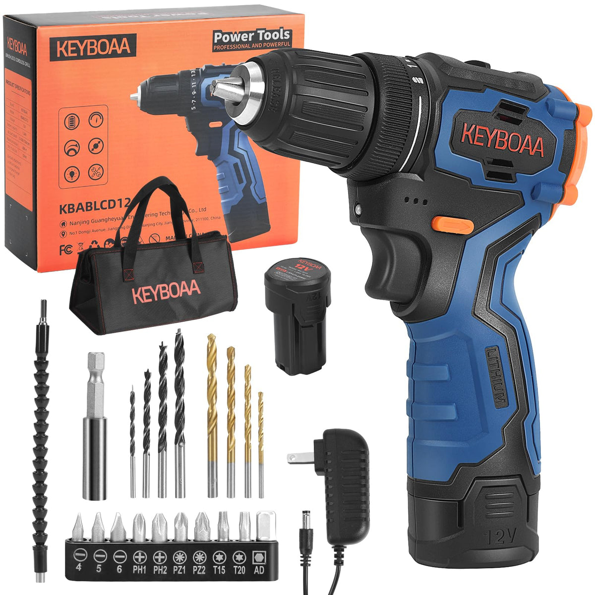 Brushless Cordless Drill Set with 2 Batteries & Charger C698900