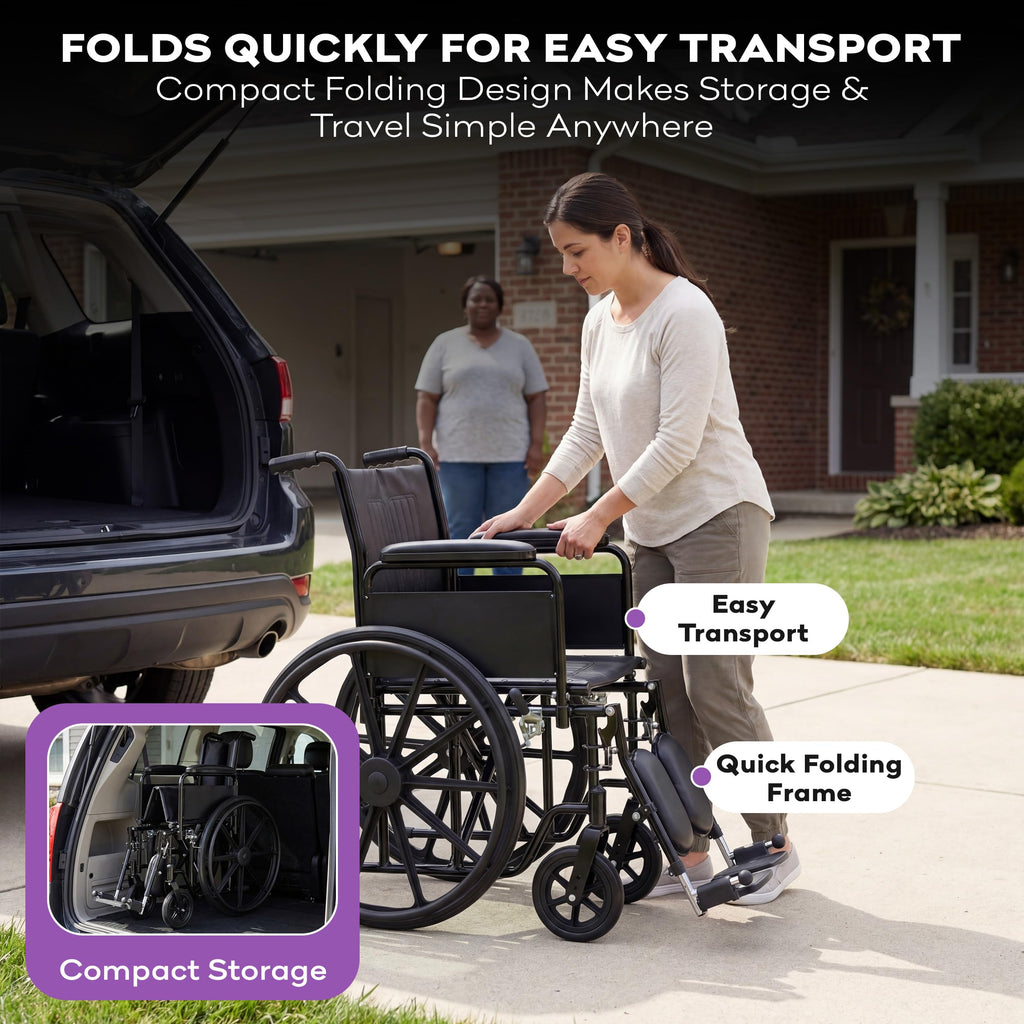 Heavy Duty Bariatric Wheelchair 700lb 28” Seat Width K53152